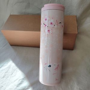 Starbucks + Paul & Joe Stainless Steel tumbler Cat Cherry Blossom [RARE]